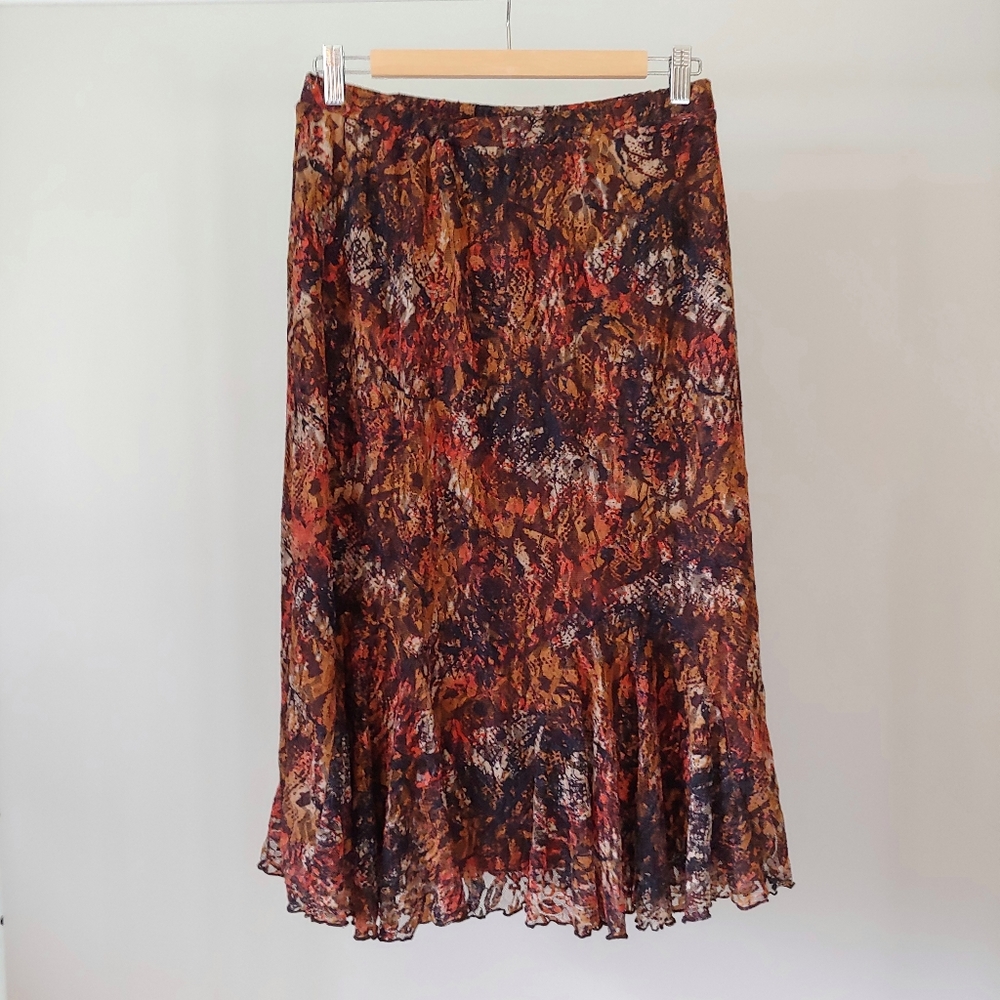 Christopher & Banks Floral Lace Skirt Size Small
